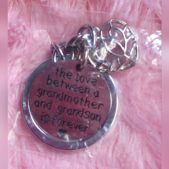 Grandmother & Grandson Keepsake Heart Keyring - Picture 5 of 5